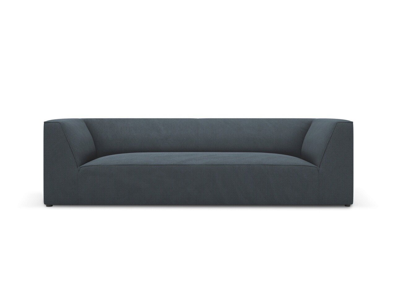 Canapea 3 locuri, Ruby, Micadoni Home, BL, 232x93x69 cm, velur, albastru - imagine 6